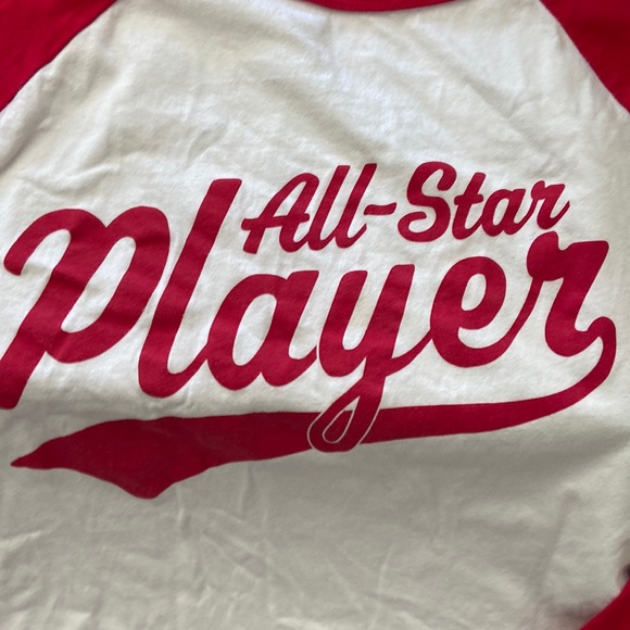 Big Boys Baseball Jersey All Star Player Long Sleeve Tee Shirt - Picture 3 of 6